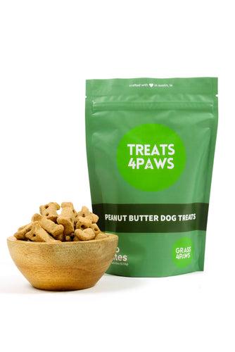Peanut butter dog treats made from all natural ingredients with no artificial preservatives or meat by-products.